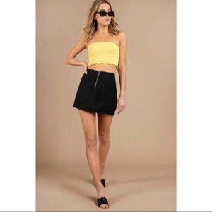 BP Black Corduroy Zipper Mini Skirt